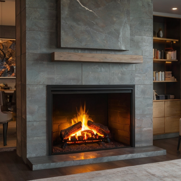 Stone Veneer Gas Fireplace