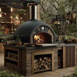 Wood-Fired Outdoor Pizza Oven